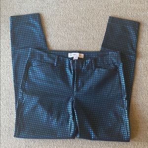 Metallic Blue Mid-Rise Pixie Ankle Pant 👖